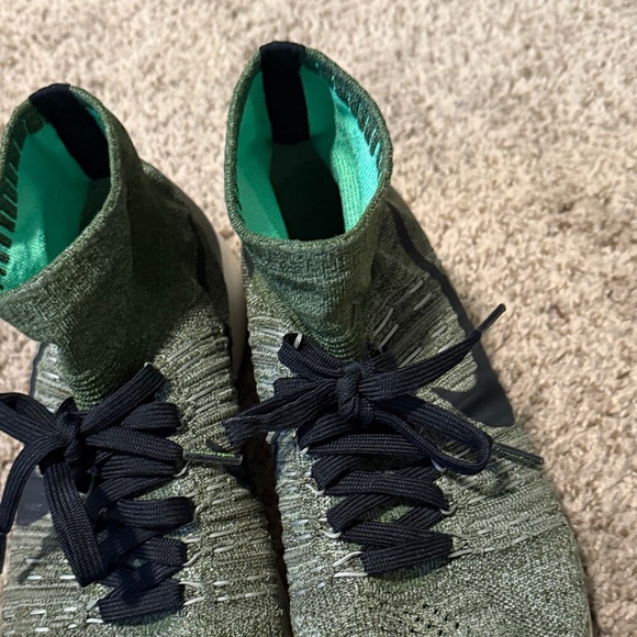 Green Knit Nike High-Top Sneakers - Picture 6 of 7